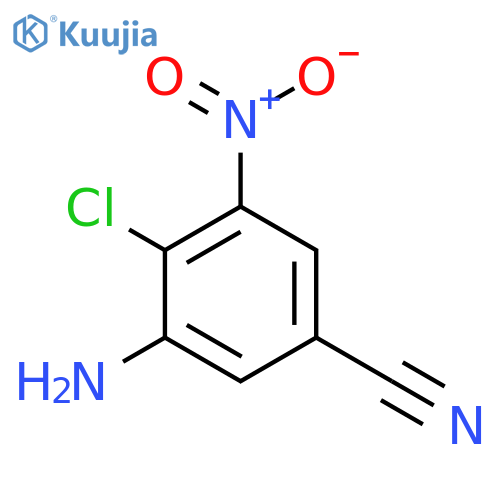 3-Amino-4-chloro-5-nitrobenzonitrile structure