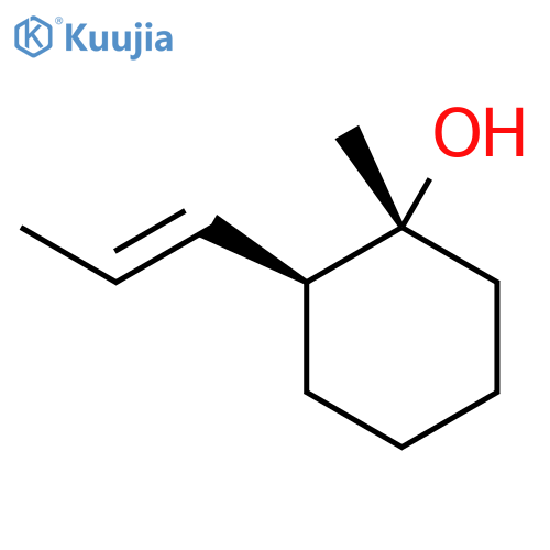 rac-(1R,2S)-1-methyl-2-(prop-1-en-1-yl)cyclohexan-1-ol structure