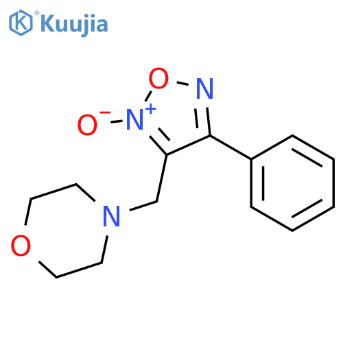 Morpholine, 4-[(2-oxido-4-phenyl-1,2,5-oxadiazol-3-yl)methyl]- structure