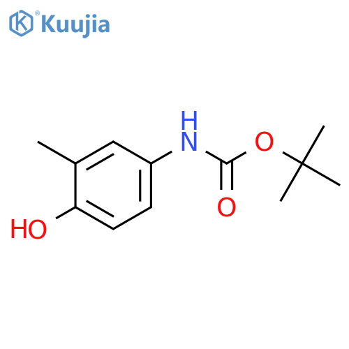 tert-butyl N-(4-hydroxy-3-methylphenyl)carbamate structure