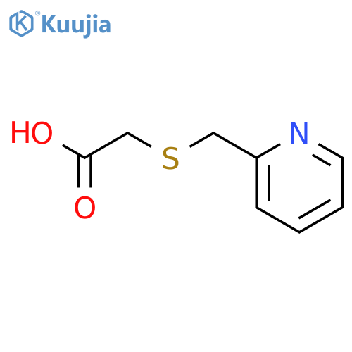 2-{[(pyridin-2-yl)methyl]sulfanyl}acetic acid structure