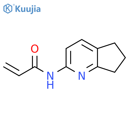 N-(6,7-Dihydro-5H-cyclopenta[b]pyridin-2-yl)-2-propenamide structure