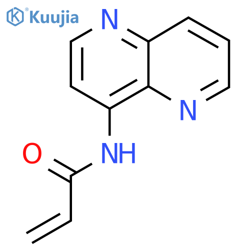 N-(1,5-naphthyridin-4-yl)prop-2-enamide structure
