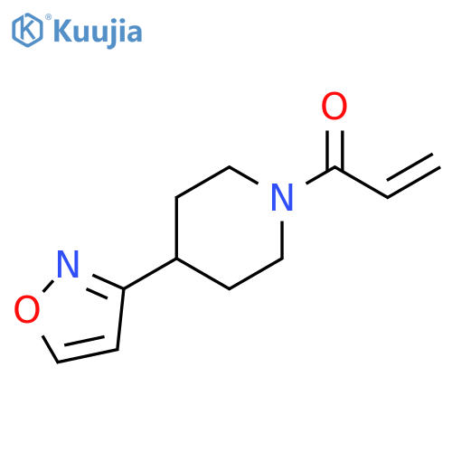 2-Propen-1-one, 1-[4-(3-isoxazolyl)-1-piperidinyl]- structure