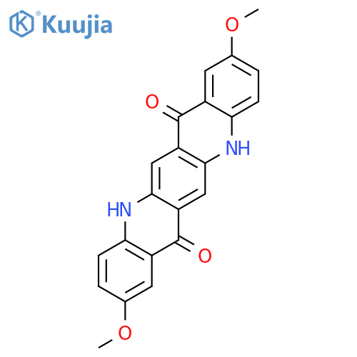 Quino[2,3-b]acridine-7,14-dione,5,12-dihydro-2,9-dimethoxy- structure