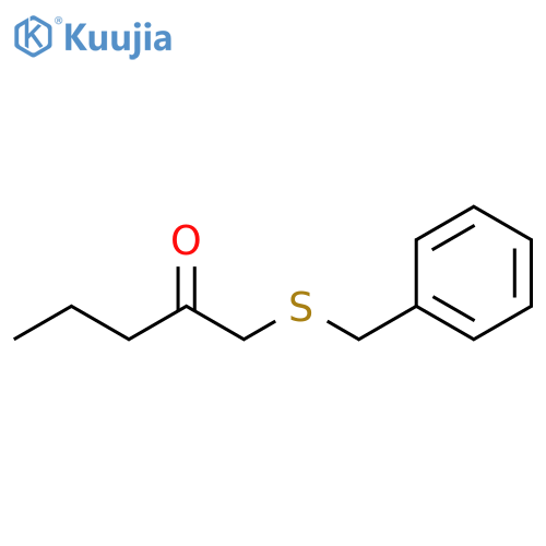 2-Pentanone, 1-[(phenylmethyl)thio]- structure