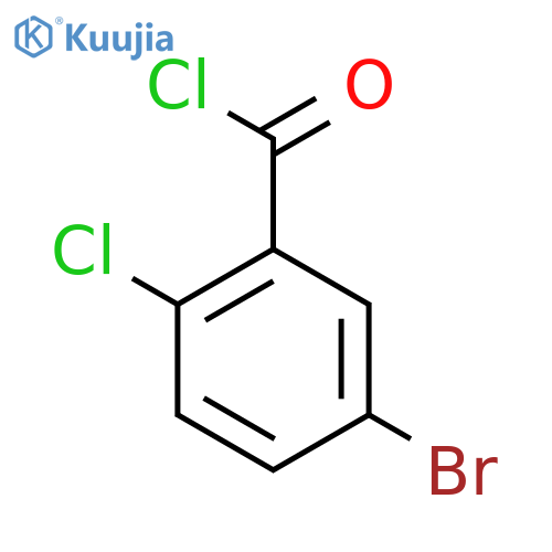 5-bromo-2-chlorobenzoyl chloride structure