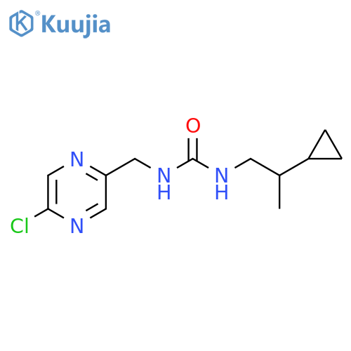 N-[(5-Chloro-2-pyrazinyl)methyl]-N′-(2-cyclopropylpropyl)urea structure