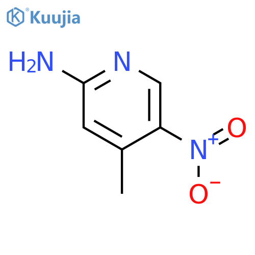 4-Methyl-5-nitro-2-pyridinamine structure