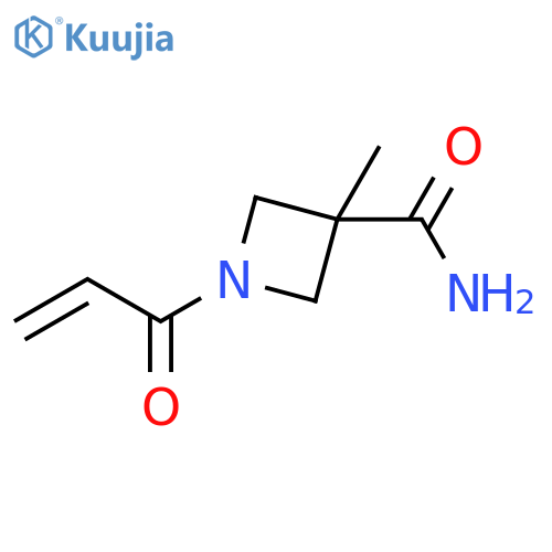 3-Methyl-1-(1-oxo-2-propen-1-yl)-3-azetidinecarboxamide structure