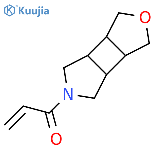 1-{4-Oxa-9-azatricyclo[5.3.0.0,2,6]decan-9-yl}prop-2-en-1-one structure