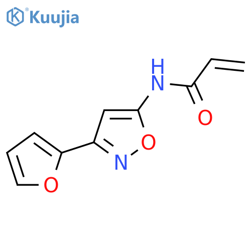 N-3-(furan-2-yl)-1,2-oxazol-5-ylprop-2-enamide structure