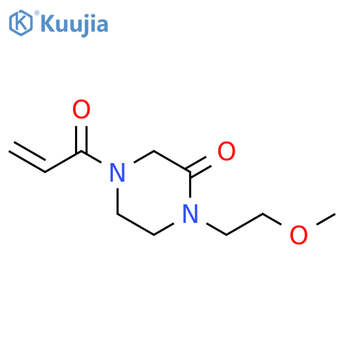 1-(2-Methoxyethyl)-4-(1-oxo-2-propen-1-yl)-2-piperazinone structure