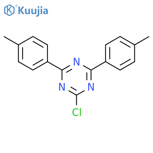 2-Chloro-4,6-bis(4-methylphenyl)-1,3,5-triazine structure
