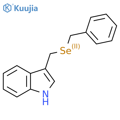 Indole, 3-[(benzylselenyl)methyl]- structure