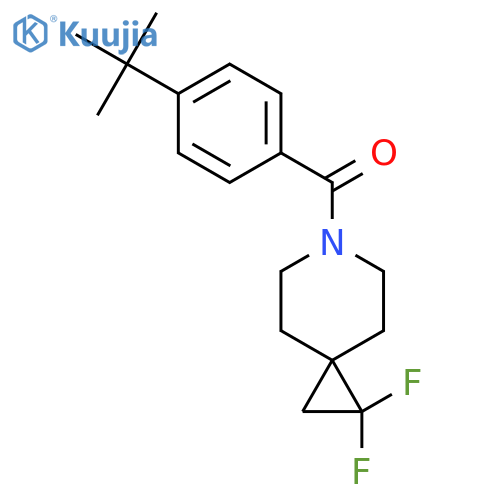 6-(4-tert-butylbenzoyl)-1,1-difluoro-6-azaspiro2.5octane structure