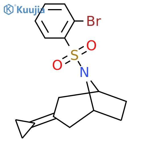 8-(2-Bromobenzenesulfonyl)-3-cyclopropylidene-8-azabicyclo[3.2.1]octane structure