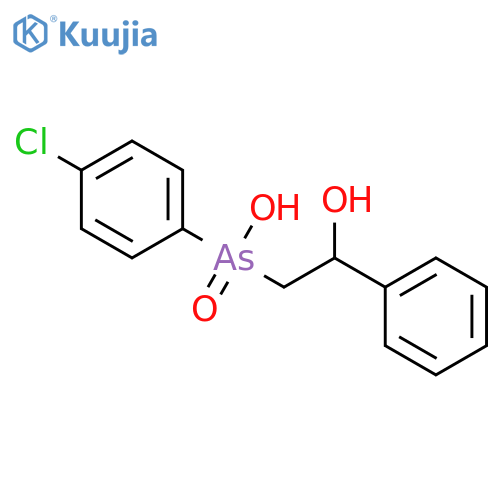 Benzyl alcohol, a-[[(p-chlorophenyl)hydroxyarsino]methyl]-,As-oxide (8CI) structure