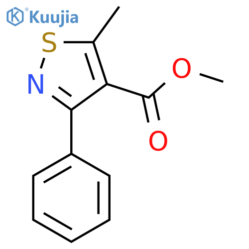 Methyl 5-methyl-3-phenyl-1,2-thiazole-4-carboxylate structure