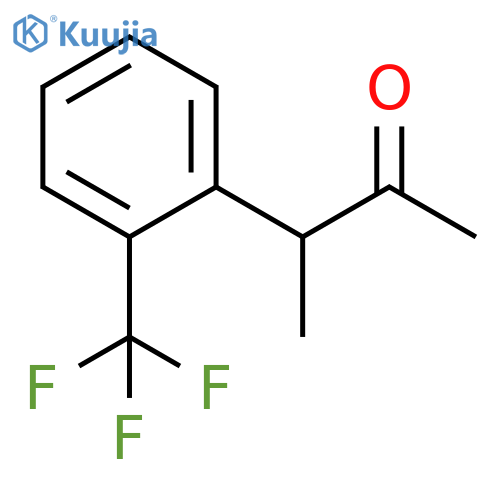 3-2-(trifluoromethyl)phenylbutan-2-one structure