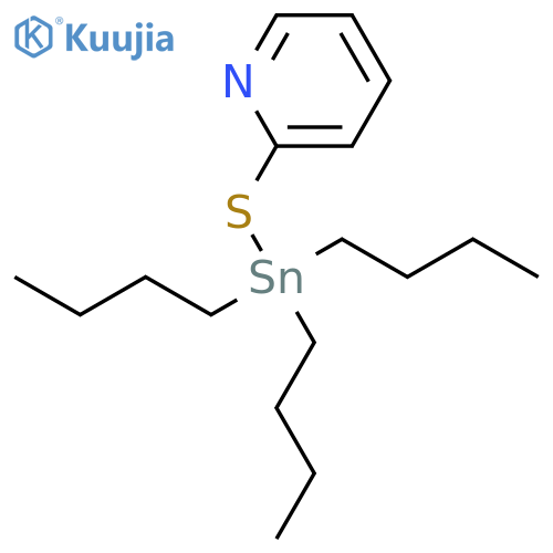Pyridine, 2-[(tributylstannyl)thio]- structure