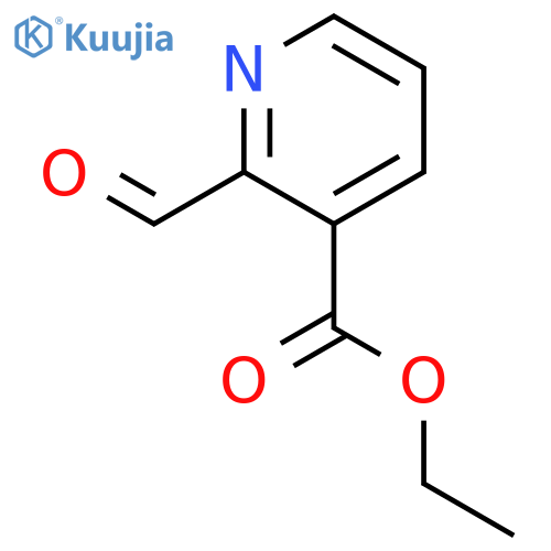 2-formyl-3-Pyridinecarboxylic acid ethyl ester structure