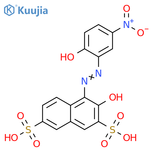 2,7-Naphthalenedisulfonic acid,3-hydroxy-4-[(2-hydroxy-5-nitrophenyl)azo]- structure