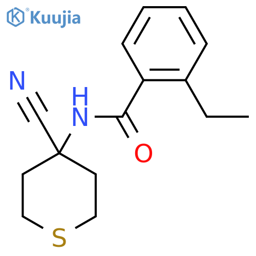 N-(4-Cyanothian-4-yl)-2-ethylbenzamide structure
