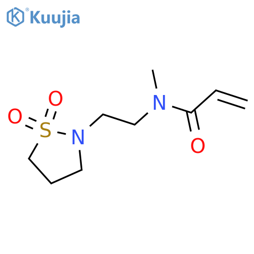 N-[2-(1,1-Dioxo-1,2-thiazolidin-2-yl)ethyl]-N-methylprop-2-enamide structure