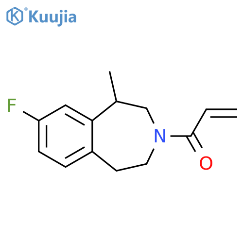 1-(8-Fluoro-1,2,4,5-tetrahydro-1-methyl-3H-3-benzazepin-3-yl)-2-propen-1-one structure