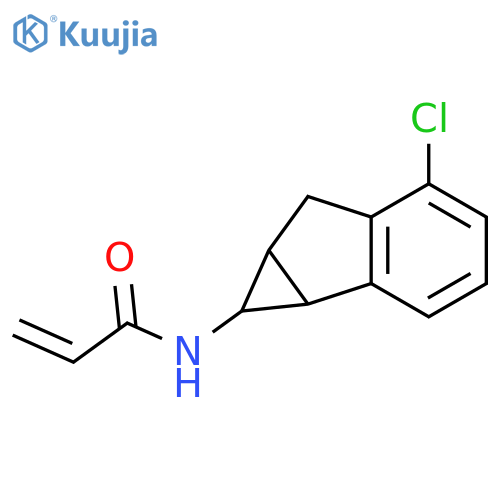 N-(5-Chloro-1,1a,6,6a-tetrahydrocycloprop[a]inden-1-yl)-2-propenamide structure