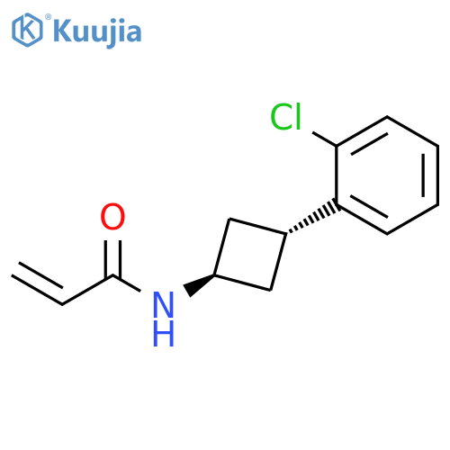 N-[trans-3-(2-Chlorophenyl)cyclobutyl]-2-propenamide structure