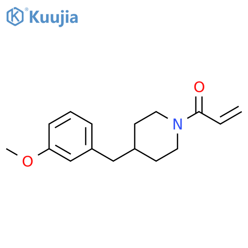 1-[4-[(3-Methoxyphenyl)methyl]-1-piperidinyl]-2-propen-1-one structure