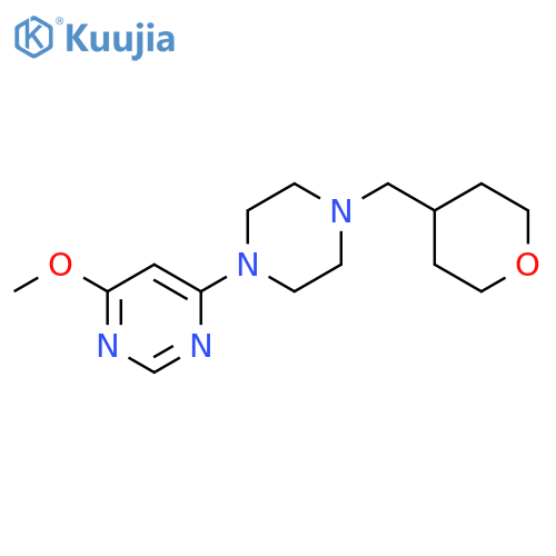 4-methoxy-6-{4-[(oxan-4-yl)methyl]piperazin-1-yl}pyrimidine structure