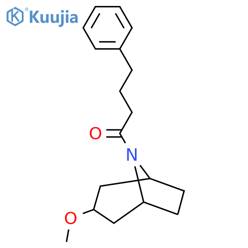 1-((1R,5S)-3-methoxy-8-azabicyclo[3.2.1]octan-8-yl)-4-phenylbutan-1-one structure
