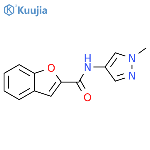 N-(1-methyl-1H-pyrazol-4-yl)-1-benzofuran-2-carboxamide structure