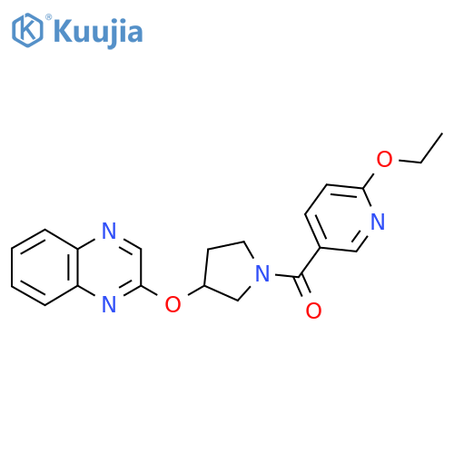 (6-Ethoxypyridin-3-yl)(3-(quinoxalin-2-yloxy)pyrrolidin-1-yl)methanone structure
