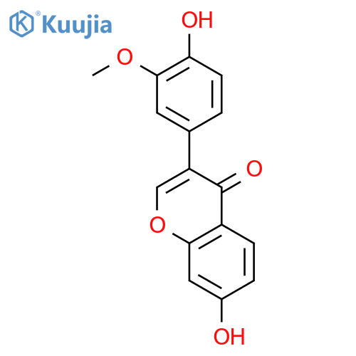 4',7-Dihydroxy-3'-methoxyisoflavone structure