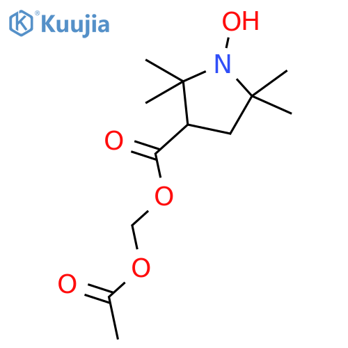 1-Pyrrolidinyloxy, 3-[[(acetyloxy)methoxy]carbonyl]-2,2,5,5-tetramethyl- structure