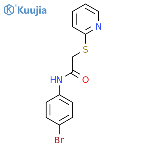 N-(4-Bromophenyl)-2-(pyridin-2-ylsulfanyl)acetamide structure