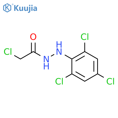 2-chloro-N'-(2,4,6-trichlorophenyl)acetohydrazide structure