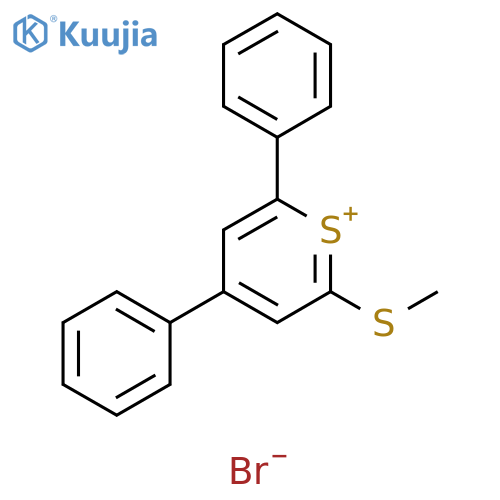 Thiopyrylium, 2-(methylthio)-4,6-diphenyl-, bromide structure