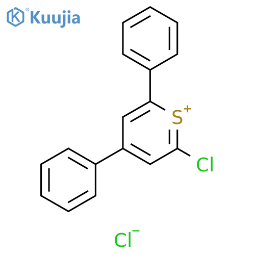 Thiopyrylium, 2-chloro-4,6-diphenyl-, chloride structure