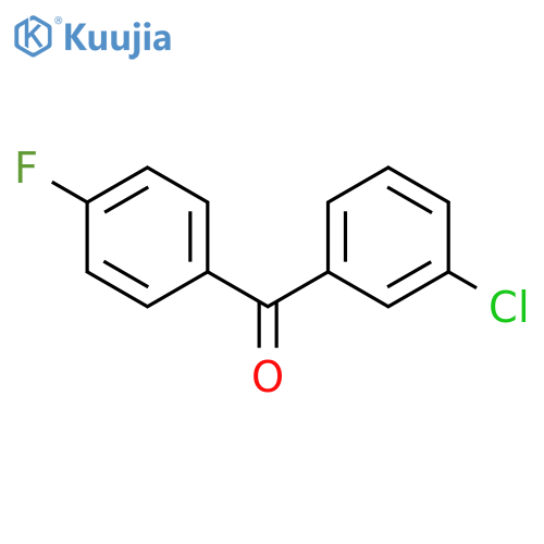 (3-CHLOROPHENYL)(4-FLUOROPHENYL)METHANONE structure