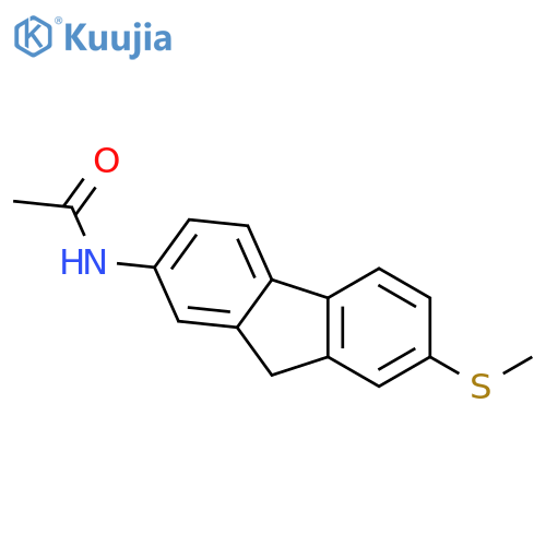 Acetamide,N-[7-(methylthio)-9H-fluoren-2-yl]- structure