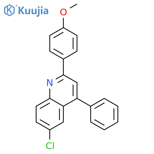 6-chloro-2-(4-methoxyphenyl)-4-phenylquinoline structure