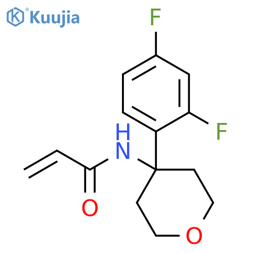 N-[4-(2,4-Difluorophenyl)tetrahydro-2H-pyran-4-yl]-2-propenamide structure