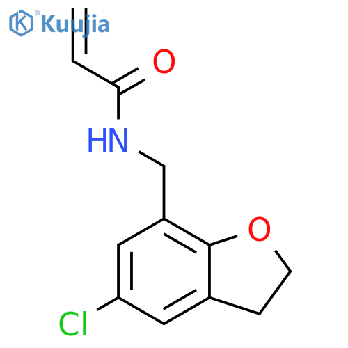 N-[(5-Chloro-2,3-dihydro-7-benzofuranyl)methyl]-2-propenamide structure