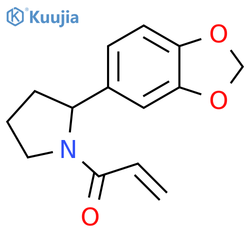 1-[2-(1,3-Benzodioxol-5-yl)-1-pyrrolidinyl]-2-propen-1-one structure