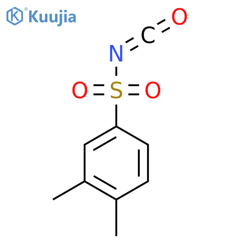 3,4-dimethylbenzene-1-sulfonyl isocyanate structure